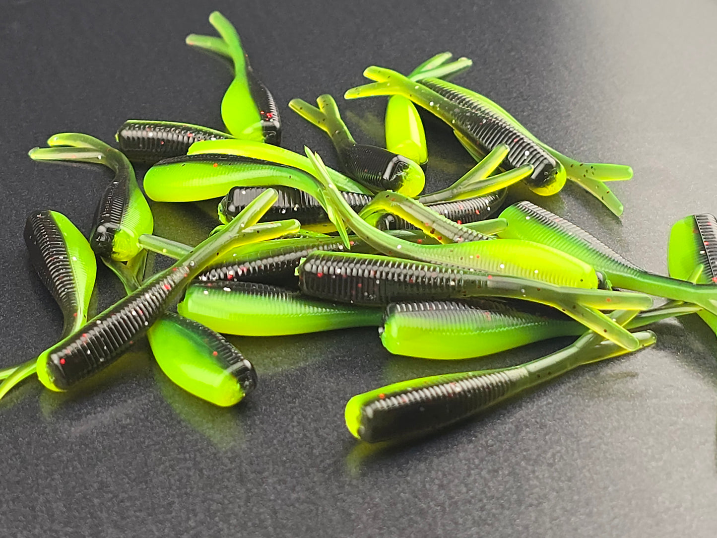 (20 ct.) 2" Slab Crusher Soft Plastic Bait - Laminate Colors