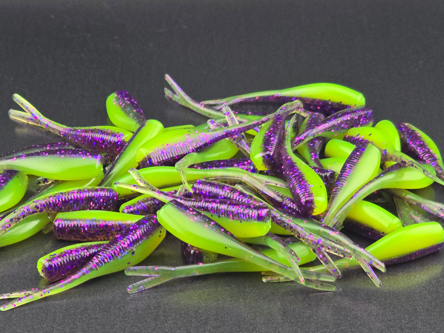 (20 ct.) 2" Slab Crusher Soft Plastic Bait - Laminate Colors