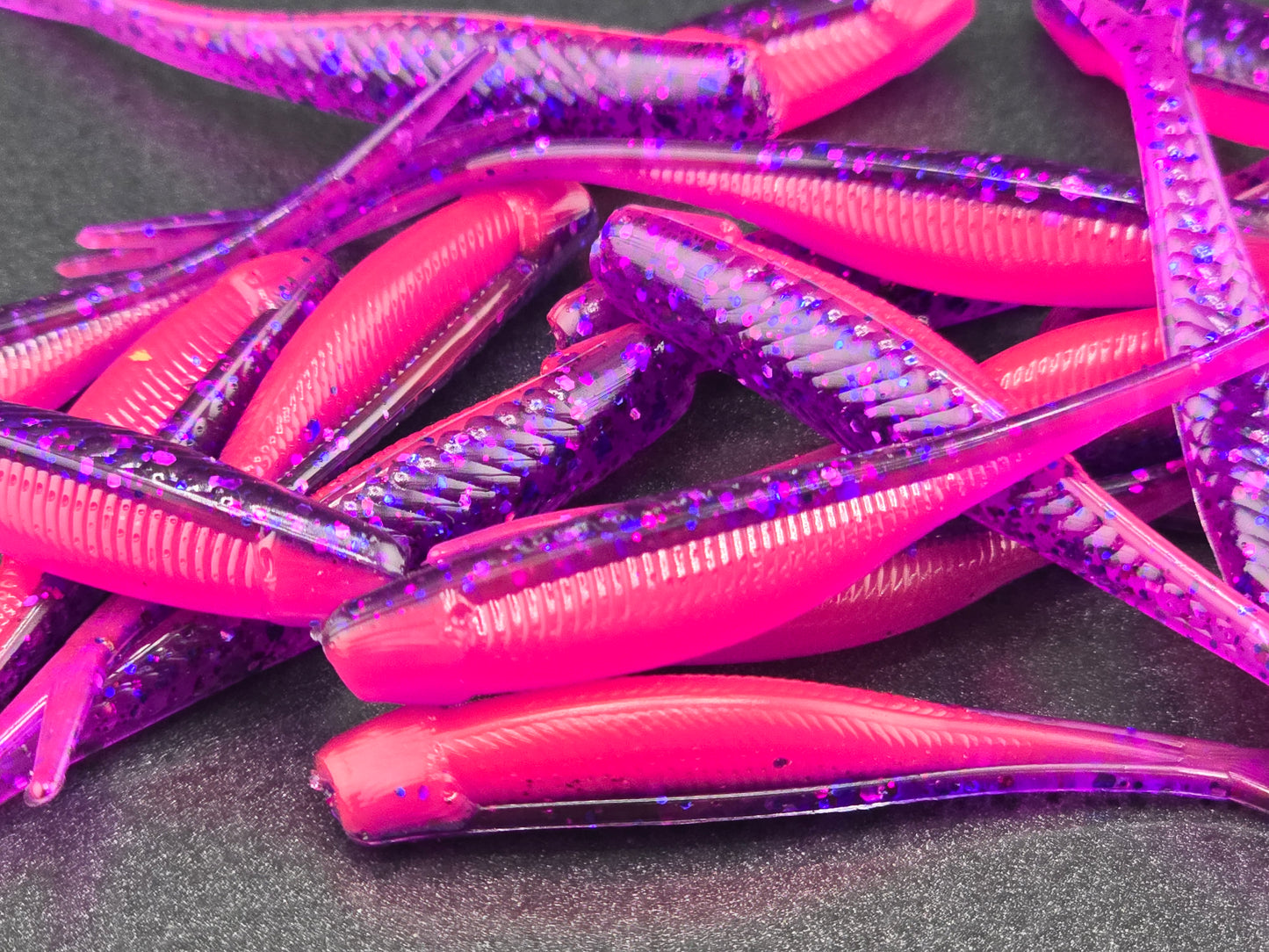 (20 ct.) 2" Tracer Shad Soft Plastic Bait - Laminate Colors