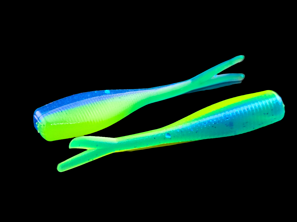 (20 ct.) 2" Slab Crusher Soft Plastic Bait - Laminate Colors