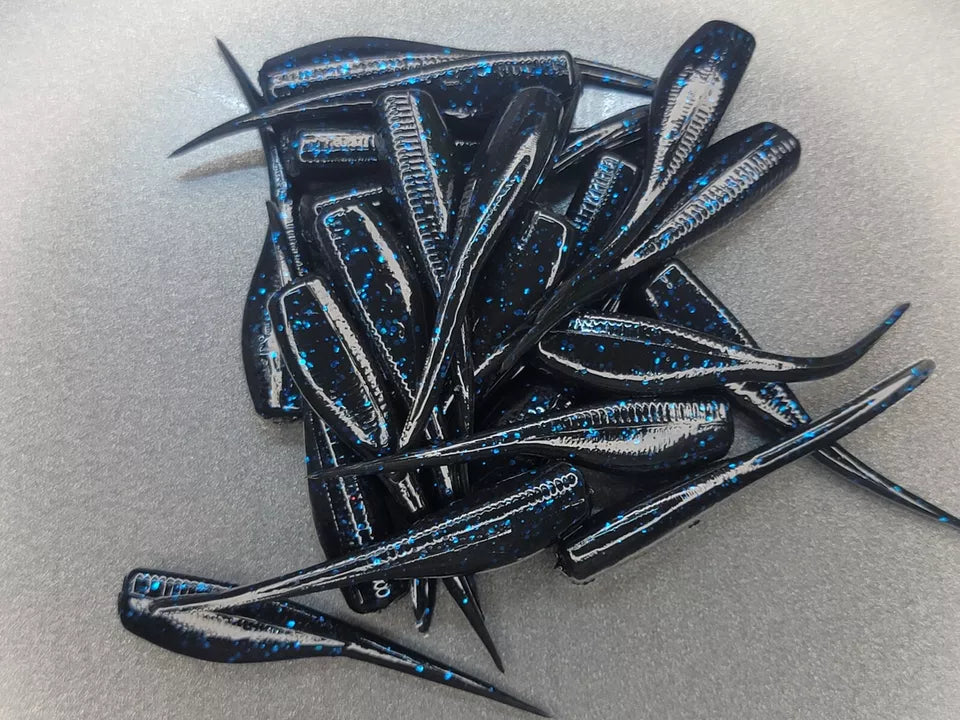 (24 ct.) 2" Slab Hunter Soft Plastic Bait - Solid Colors