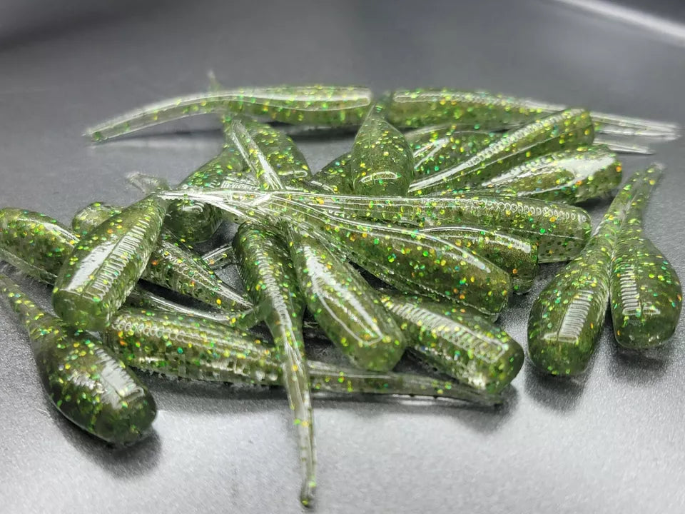 (24 ct.) 2" Slab Hunter Soft Plastic Bait - Solid Colors