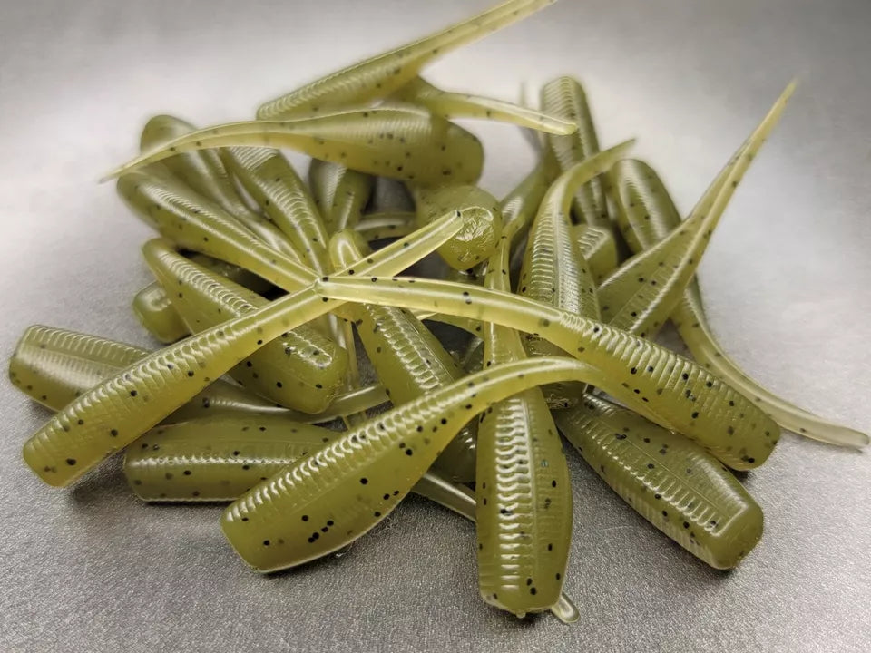 (24 ct.) 2" Slab Hunter Soft Plastic Bait - Solid Colors