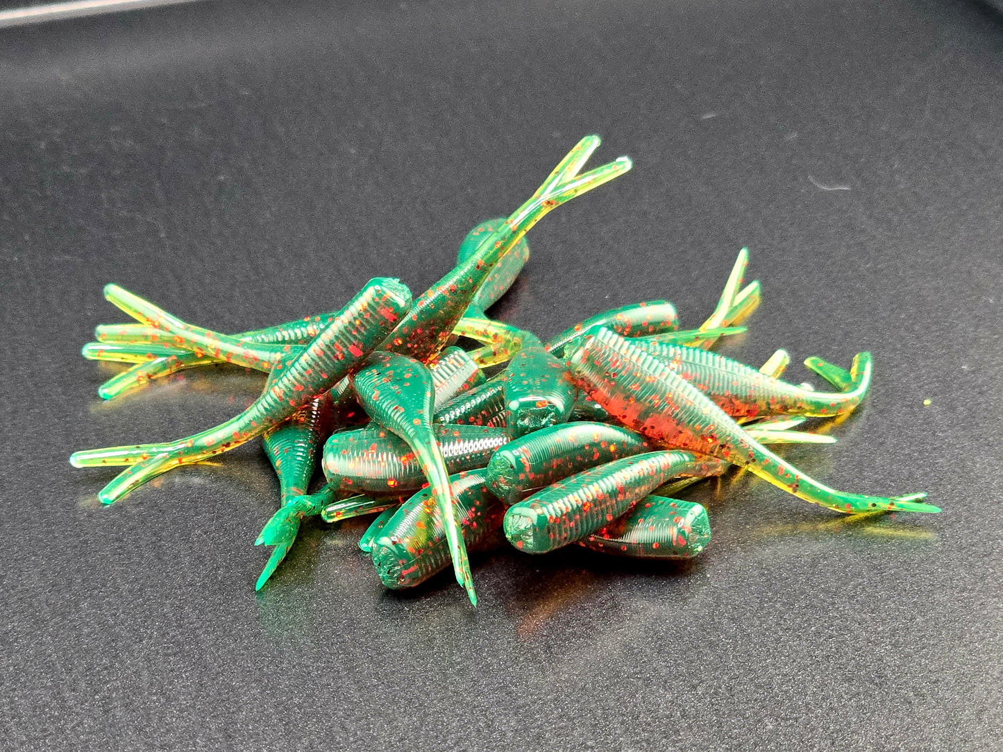 (20 ct.) 2" Slab Crusher Soft Plastic Bait - Solid Colors