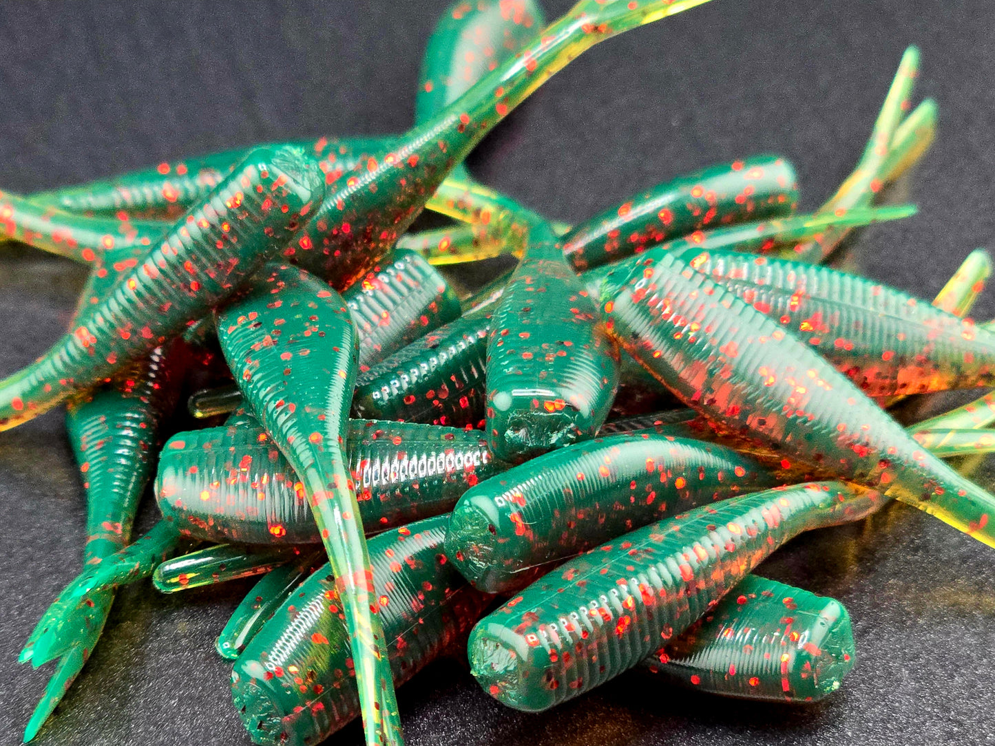 (20 ct.) 2" Slab Crusher Soft Plastic Bait - Solid Colors