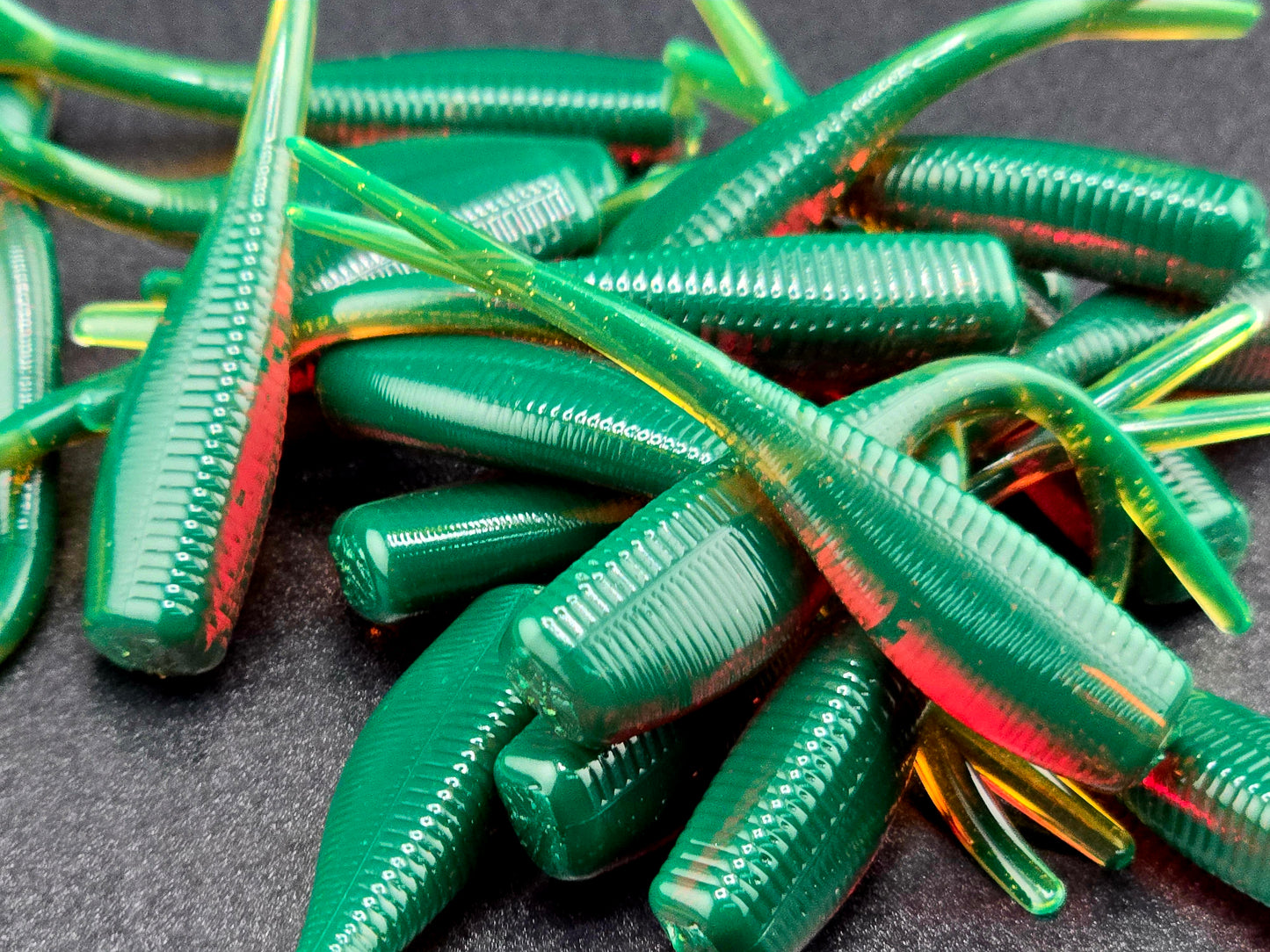 (20 ct.) 2" Slab Crusher Soft Plastic Bait - Solid Colors