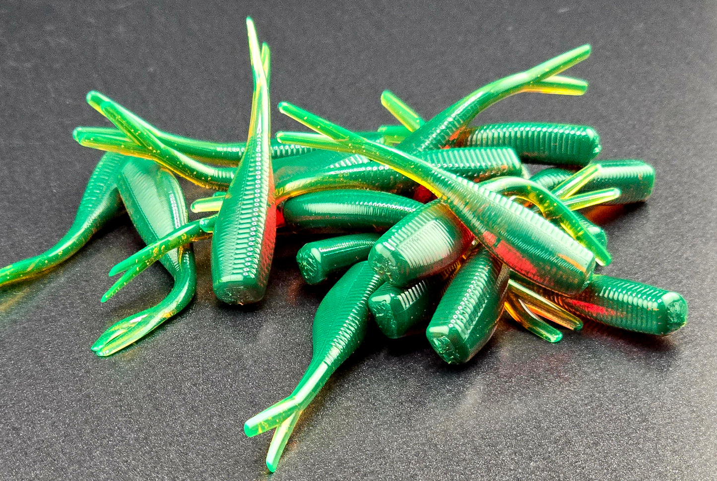 (20 ct.) 2" Slab Crusher Soft Plastic Bait - Solid Colors