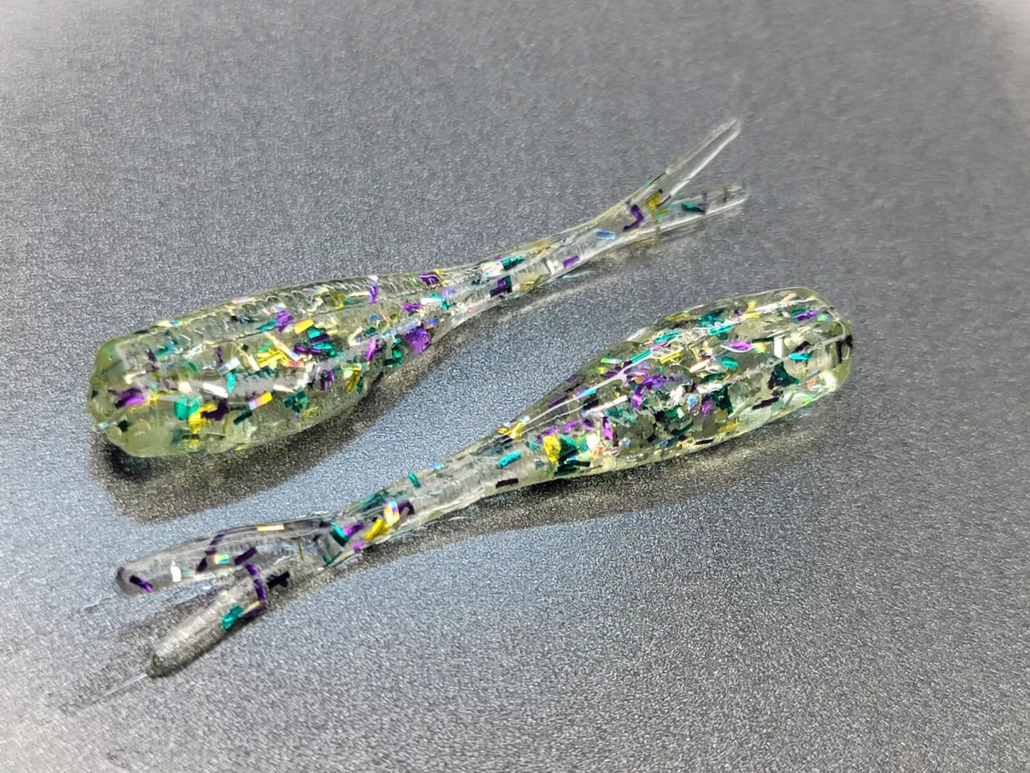 (20 ct.) 2" Slab Crusher Soft Plastic Bait - Solid Colors