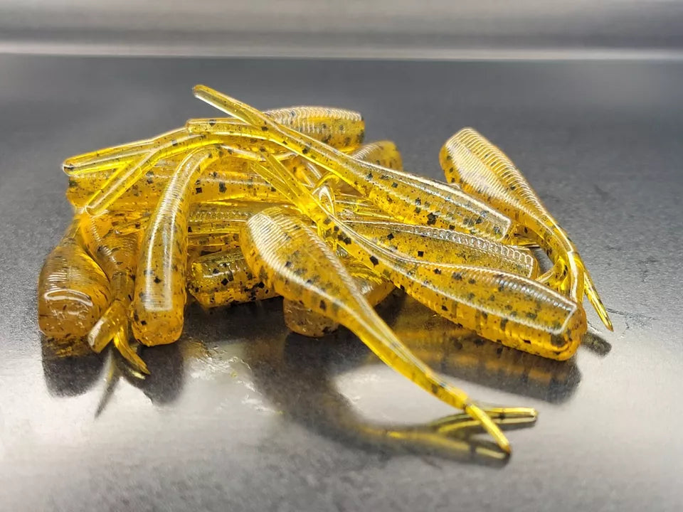 (20 ct.) 2" Slab Crusher Soft Plastic Bait - Solid Colors