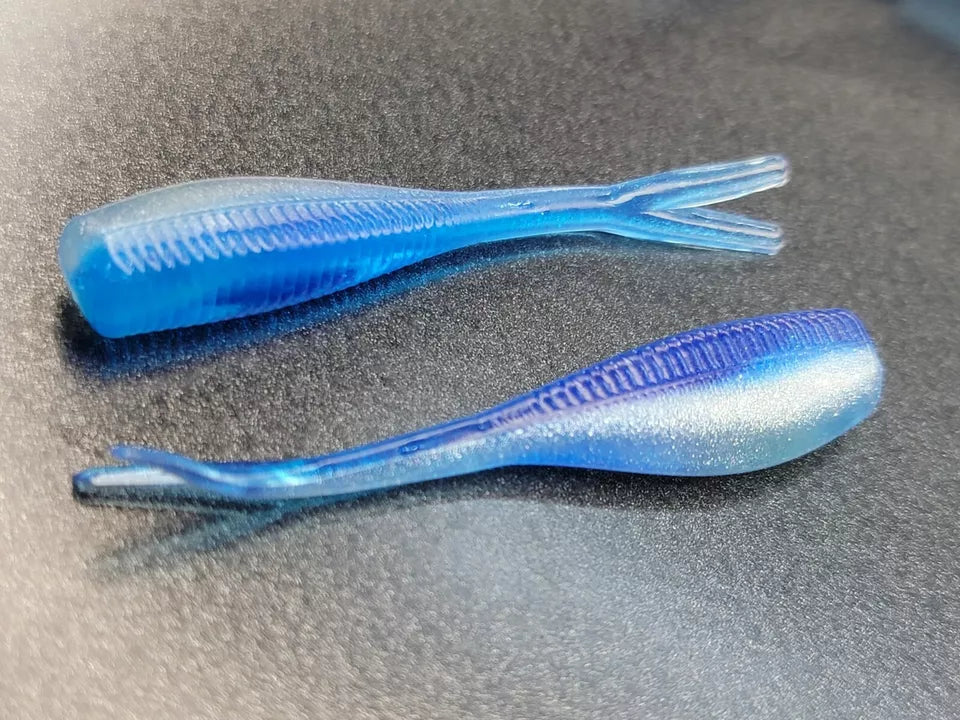 (20 ct.) 2" Slab Crusher Soft Plastic Bait - Laminate Colors