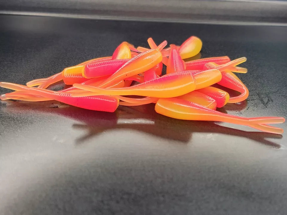 (20 ct.) 2" Slab Crusher Soft Plastic Bait - Laminate Colors