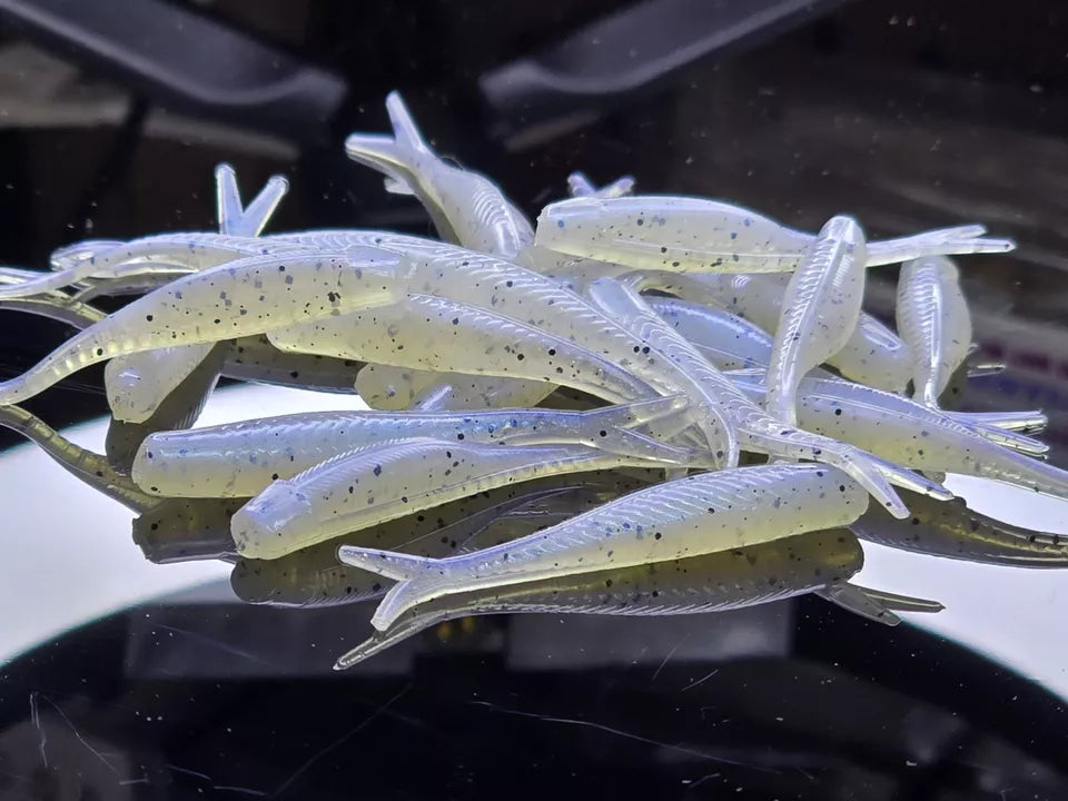(20 ct.) 2" Tracer Shad Soft Plastic Bait - Solid Colors