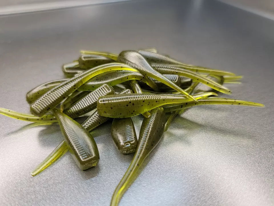 (24 ct.) 2" Slab Hunter Soft Plastic Bait - Solid Colors