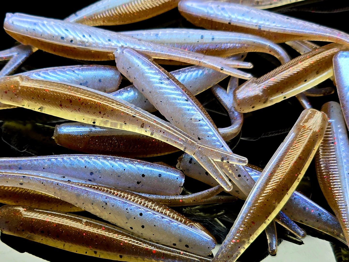 (20 ct.) 2" Tracer Shad Soft Plastic Bait - Laminate Colors