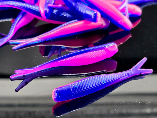 (20 ct.) 2" Tracer Shad Soft Plastic Bait - Laminate Colors