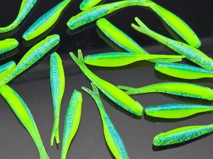 (20 ct.) 2" Tracer Shad Soft Plastic Bait - Laminate Colors