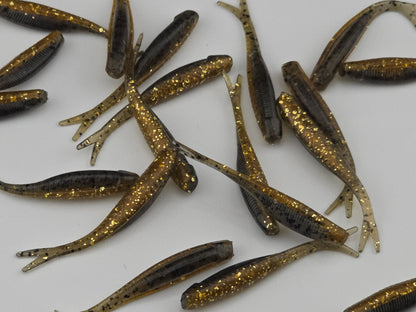 (20 ct.) 2" Tracer Shad Soft Plastic Bait - Laminate Colors