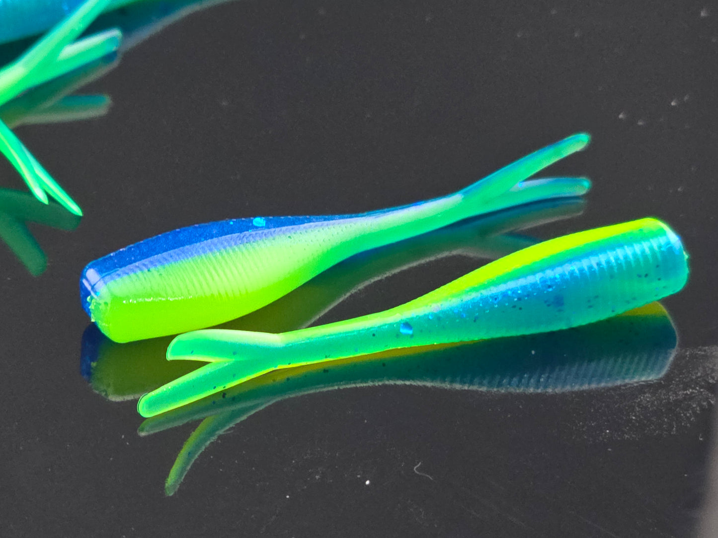 (20 ct.) 2" Slab Crusher Soft Plastic Bait - Laminate Colors