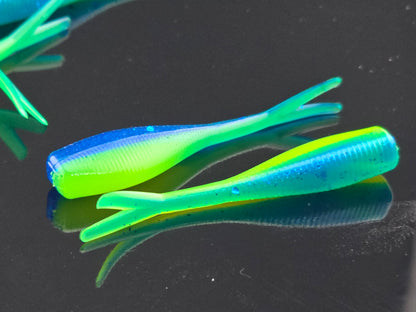 (20 ct.) 2" Slab Crusher Soft Plastic Bait - Laminate Colors