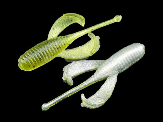 (20 ct.) 2" Slab Bandit Soft Plastic Bait  - Laminate Colors