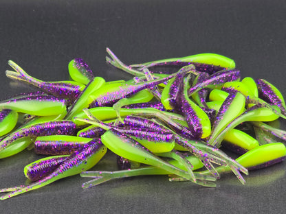 (20 ct.) 2" Slab Crusher Soft Plastic Bait - Laminate Colors
