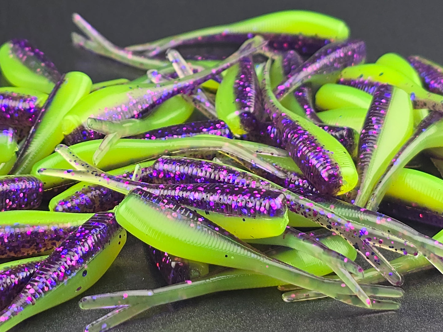 (20 ct.) 2" Slab Crusher Soft Plastic Bait - Laminate Colors