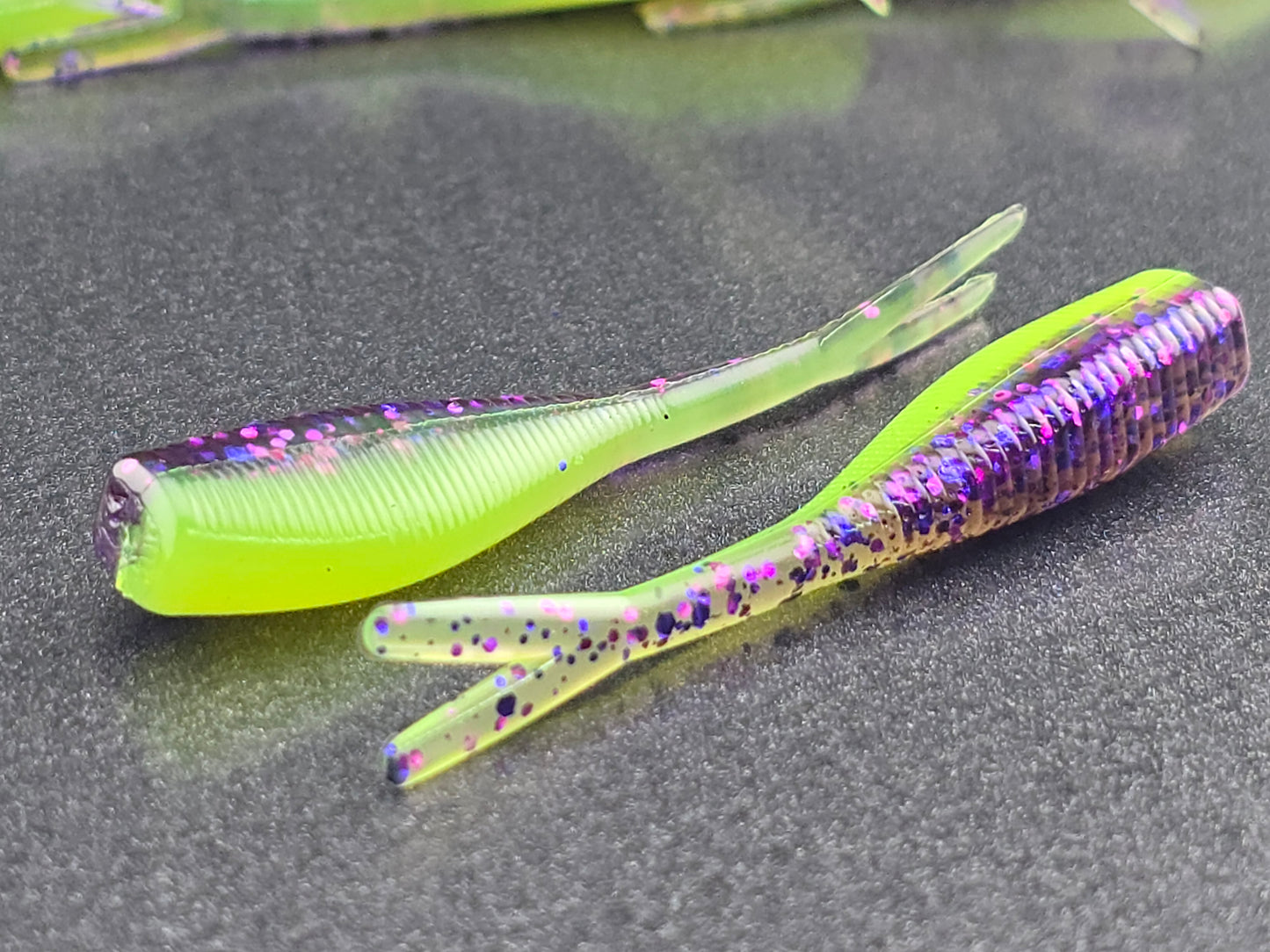 (20 ct.) 2" Slab Crusher Soft Plastic Bait - Laminate Colors