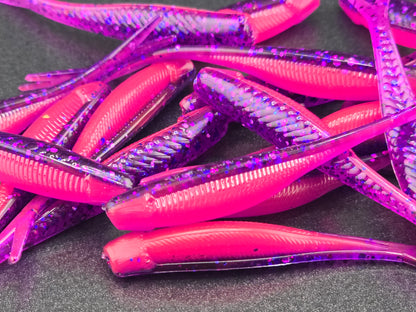 (20 ct.) 2" Tracer Shad Soft Plastic Bait - Laminate Colors
