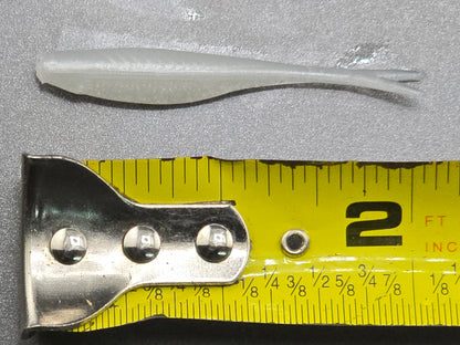 (20 ct.) 2" Tracer Shad Soft Plastic Bait - Solid Colors