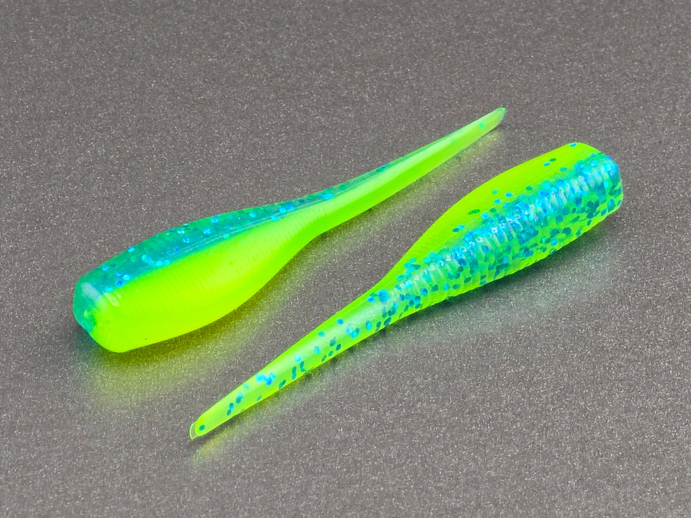24) 2" SLAB HUNTER "DISCO" JIGS CRAPPIE PANFISH STINGER SOFT - Foto 2
