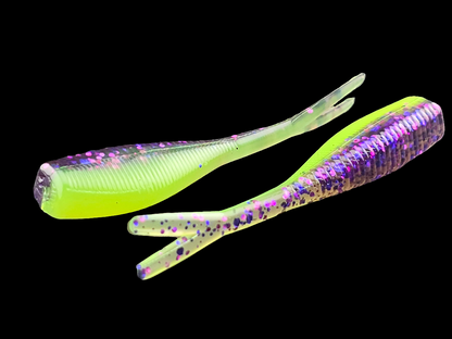 (20 ct.) 2" Slab Crusher Soft Plastic Bait - Laminate Colors