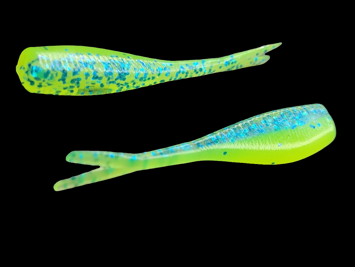 (20 ct.) 2" Slab Crusher Soft Plastic Bait - Laminate Colors