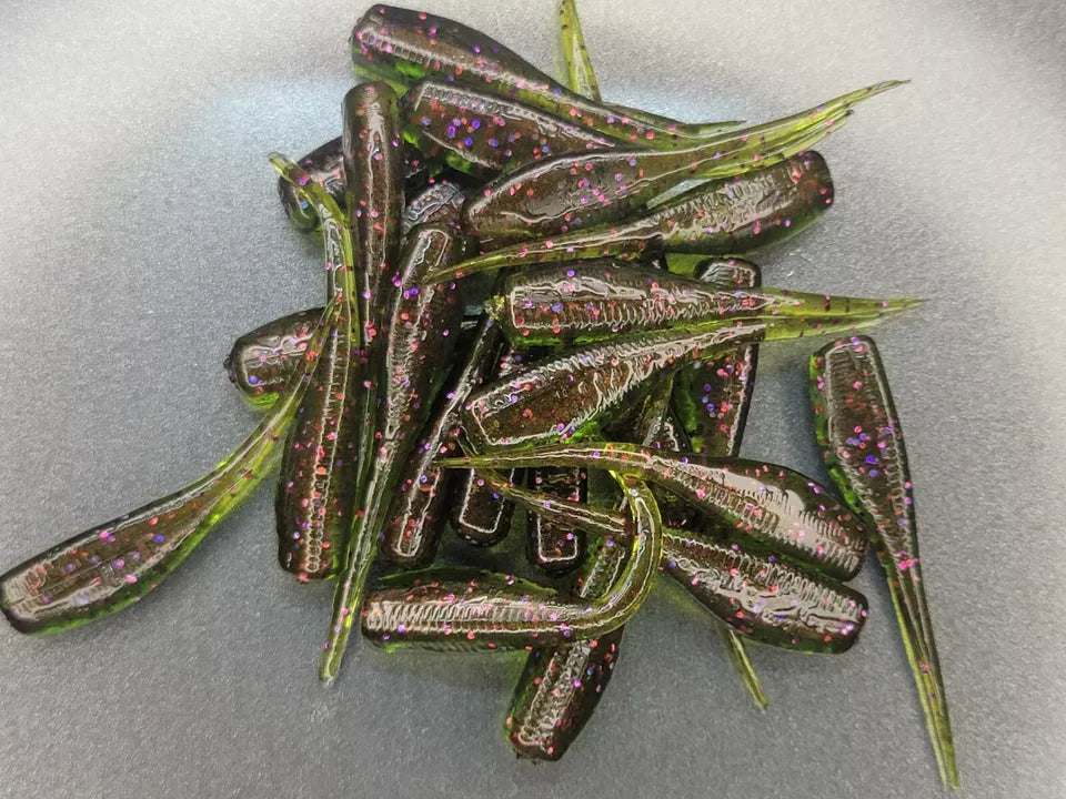 (24 ct.) 2" Slab Hunter Soft Plastic Bait - Solid Colors