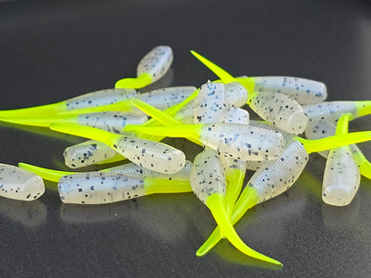 (24 ct.) 2" Slab Hunter Soft Plastic Bait - Hot Tails