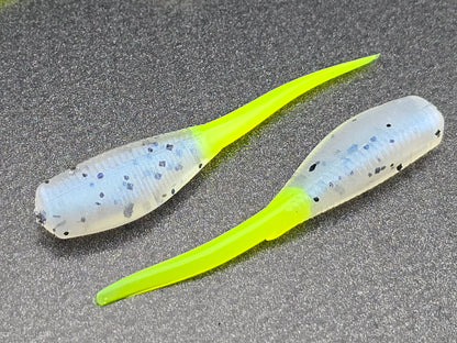 (24 ct.) 2" Slab Hunter Soft Plastic Bait - Hot Tails