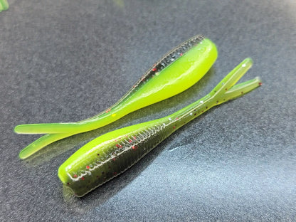 (20 ct.) 2" Slab Crusher Soft Plastic Bait - Laminate Colors