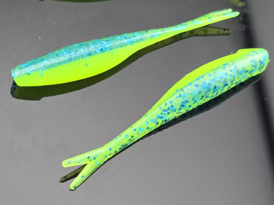 (20 ct.) 2" Tracer Shad Soft Plastic Bait - Laminate Colors